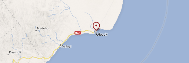 Carte Obock - Djibouti