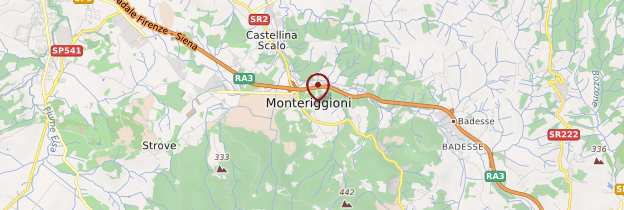 Carte Monteriggioni - Toscane