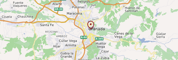 Carte Grenade et Sierra Nevada - Andalousie