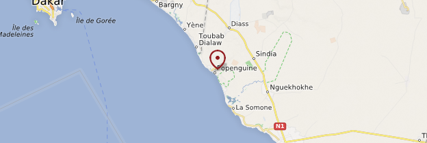 Carte Popenguine - Sénégal