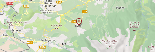 Carte Eyne - Languedoc-Roussillon