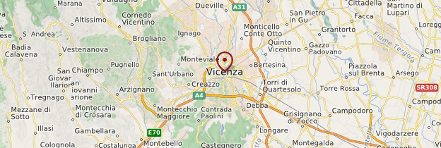Carte Vicenza (Vicence) - Italie