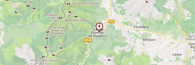 Carte Saint-Étienne-de-Baïgorry - Pays basque et Béarn
