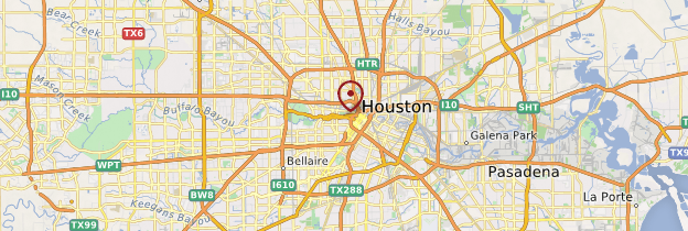 Carte Houston - États-Unis