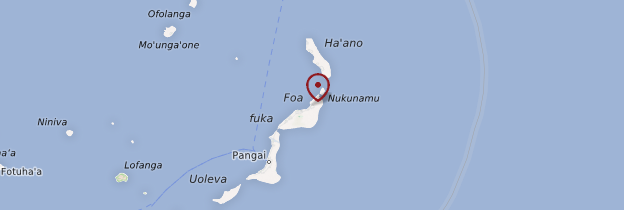 Carte Île de Foa - Tonga