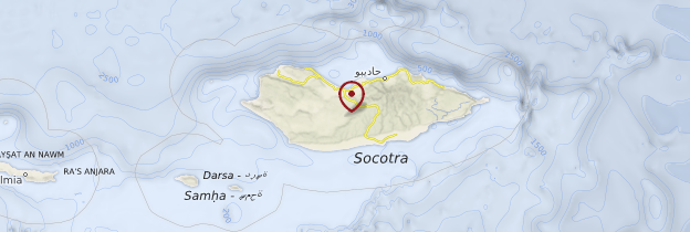 Carte Socotra - Yémen