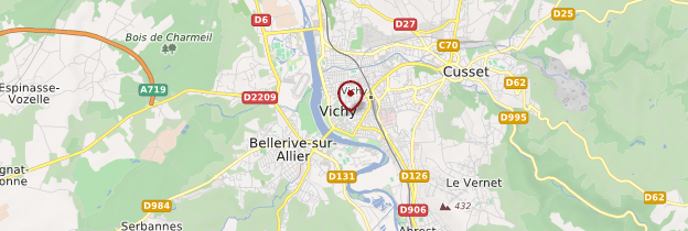 Carte Vichy - Auvergne