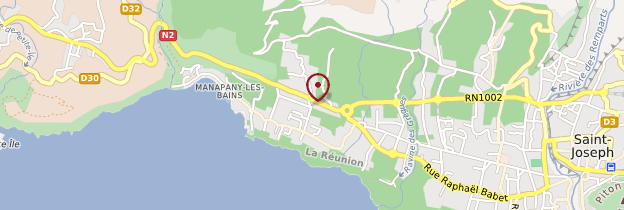 Carte Manapany-les-Bains - Réunion
