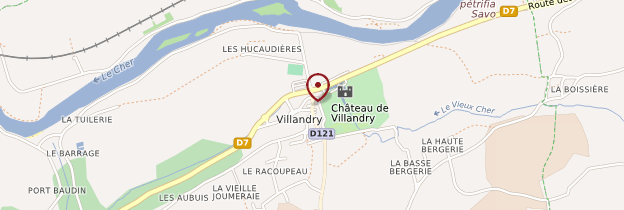 Carte Villandry - Châteaux de la Loire