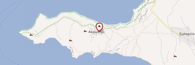Carte Akrotiri - Santorin