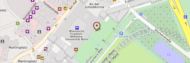 Carte Université de Bonn - Allemagne