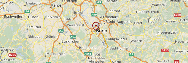 Carte Bonn - Allemagne