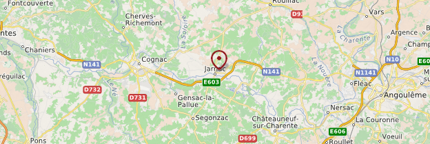 Carte Jarnac - Poitou, Charentes