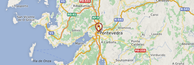 Carte Pontevedra - Espagne