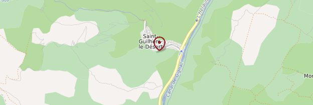 Carte Saint-Guilhem-le-Désert - Languedoc-Roussillon