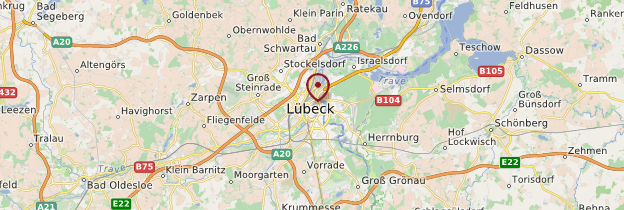 Carte Lübeck - Allemagne