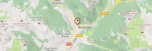 Carte Briançon - Alpes