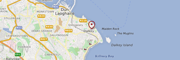 Carte Dalkey (Deilginis) - Irlande