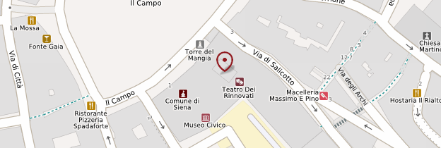 Carte Palazzo Pubblico - Toscane