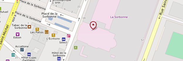 Carte La Sorbonne - Paris