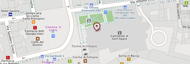 Carte Marché de la Piazza del Duomo - Sicile