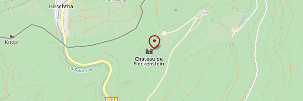 Carte Château de Fleckenstein - Alsace