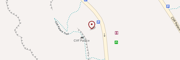 Carte Cliff Palace - Parcs nationaux de l'Ouest américain
