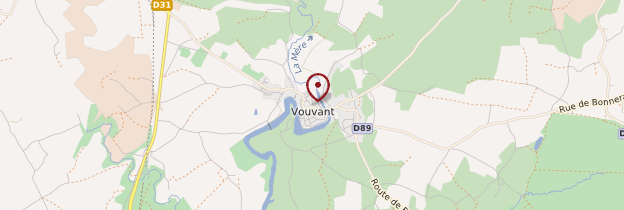 Carte Vouvant - Pays de la Loire
