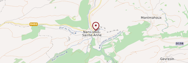 Carte Nans-sous-Sainte-Anne - Franche-Comté