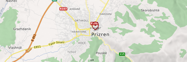 Carte Prizren - Kosovo