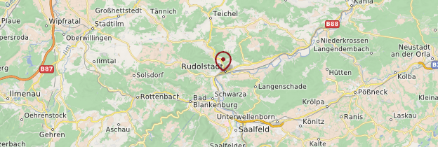 Carte Rudolstadt - Allemagne