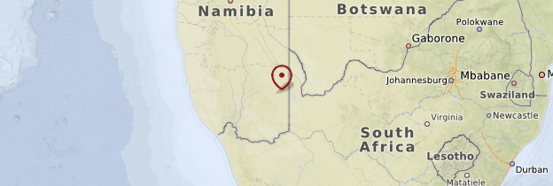 Carte Désert du Kalahari - Namibie
