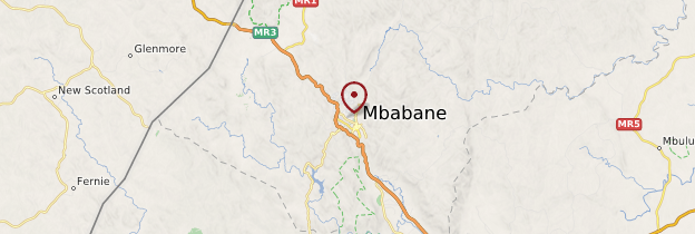 Carte Mbabane - Swaziland (Eswatini)