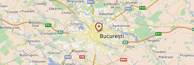 Carte Bucarest et ses environs - Roumanie