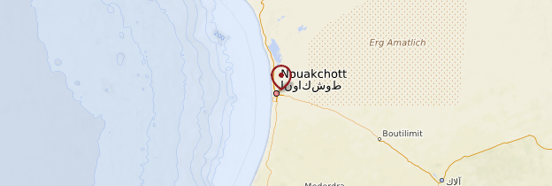 Carte Nouakchott - Mauritanie
