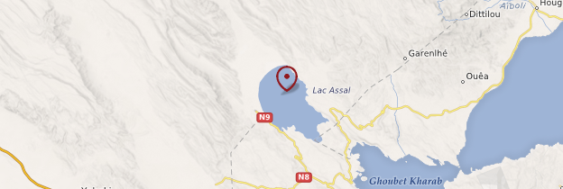 Carte Lac Assal - Djibouti