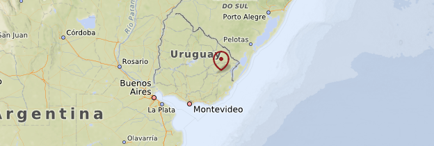 Carte Est de l'Uruguay - Uruguay