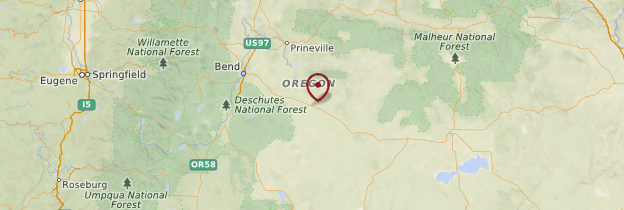 Carte Oregon - États-Unis