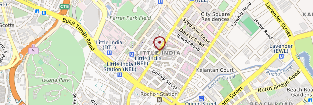 Carte Little India - Singapour