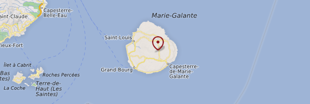 Carte Marie-Galante - Guadeloupe