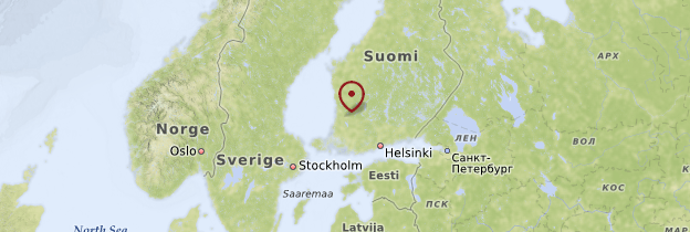 Carte Lacs de l'Ouest - Finlande