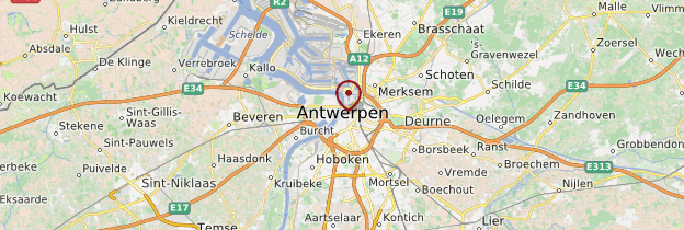 Carte Province d'Anvers - Belgique