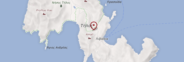 Carte Île de Tilos - Îles grecques