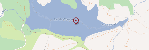 Carte Lac de Charpal - Languedoc-Roussillon