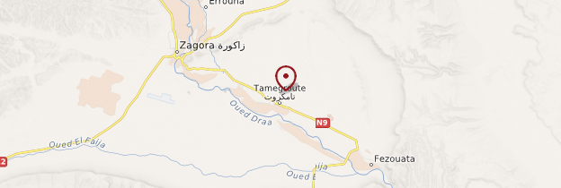 Carte Tamegrout - Maroc