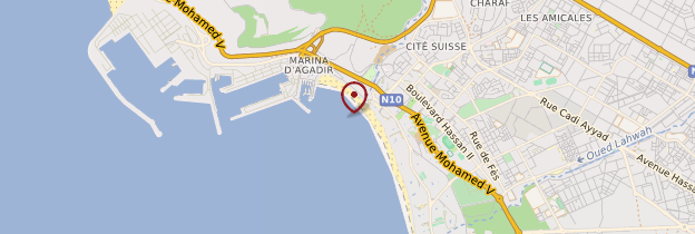 Carte Port d'Agadir - Maroc