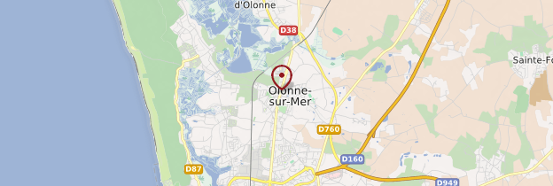 Carte Olonne-sur-Mer - Pays de la Loire