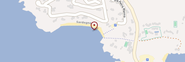 Carte Spiaggia di Capriccioli - Sardaigne