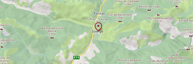 Carte Saorge - Côte d'Azur