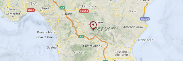Carte Parc national du Pollino - Italie